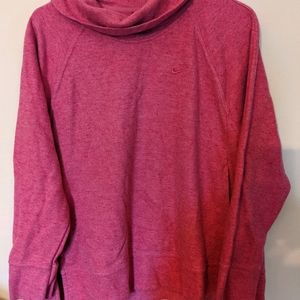 Nike women's cowl neck pink sweatshirt